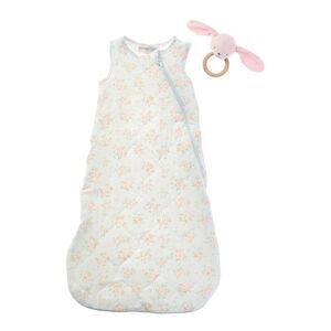 Shabby Chic Girls  2Pc Bamboo Printed Sleepbag Sec, Blue